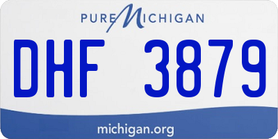 MI license plate DHF3879