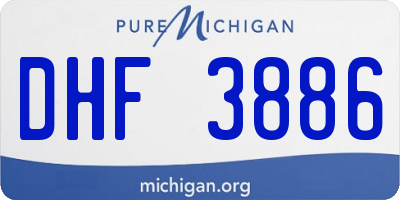 MI license plate DHF3886