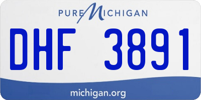 MI license plate DHF3891