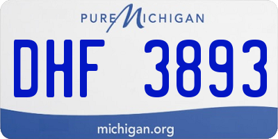 MI license plate DHF3893