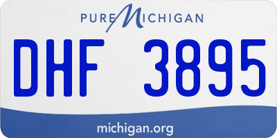 MI license plate DHF3895