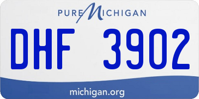 MI license plate DHF3902
