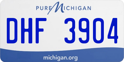 MI license plate DHF3904