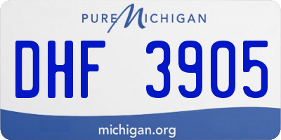 MI license plate DHF3905