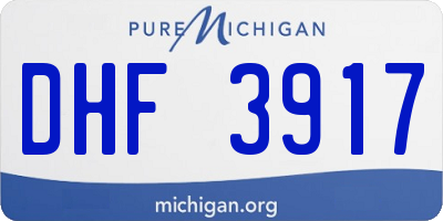 MI license plate DHF3917