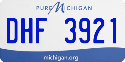 MI license plate DHF3921