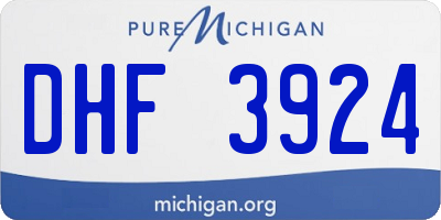 MI license plate DHF3924