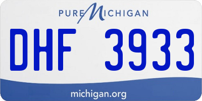 MI license plate DHF3933
