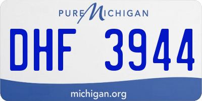 MI license plate DHF3944