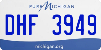 MI license plate DHF3949