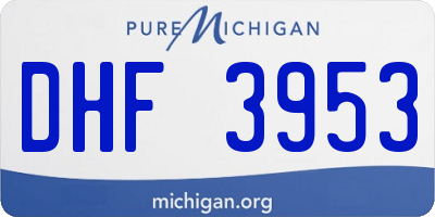 MI license plate DHF3953