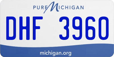 MI license plate DHF3960