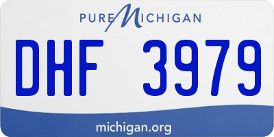 MI license plate DHF3979