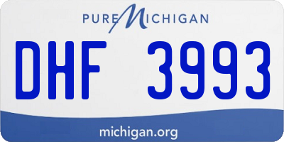 MI license plate DHF3993