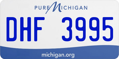 MI license plate DHF3995