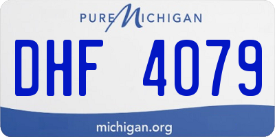 MI license plate DHF4079
