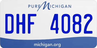 MI license plate DHF4082