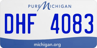 MI license plate DHF4083