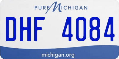 MI license plate DHF4084