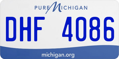 MI license plate DHF4086