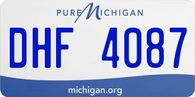 MI license plate DHF4087