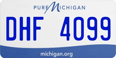 MI license plate DHF4099