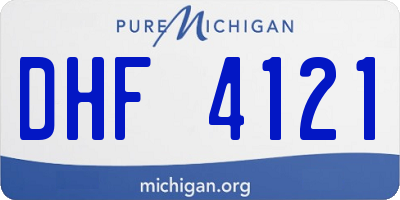 MI license plate DHF4121