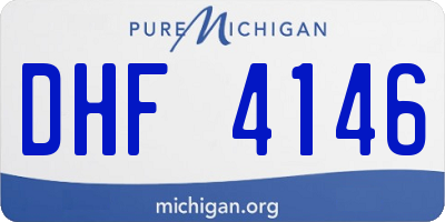 MI license plate DHF4146