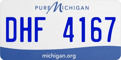 MI license plate DHF4167