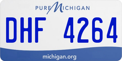 MI license plate DHF4264