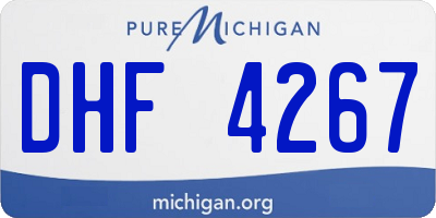 MI license plate DHF4267