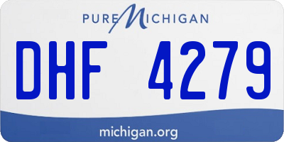 MI license plate DHF4279