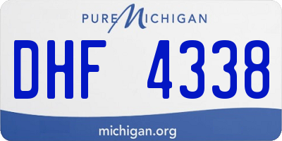 MI license plate DHF4338