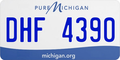 MI license plate DHF4390