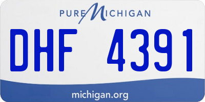 MI license plate DHF4391