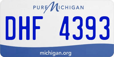 MI license plate DHF4393