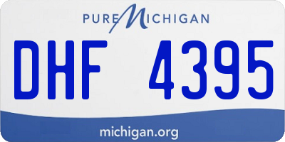 MI license plate DHF4395