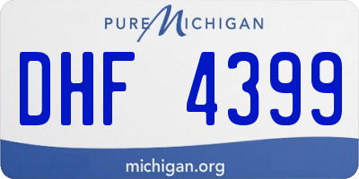 MI license plate DHF4399