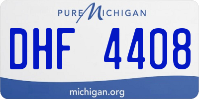 MI license plate DHF4408