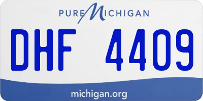 MI license plate DHF4409