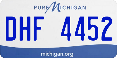 MI license plate DHF4452