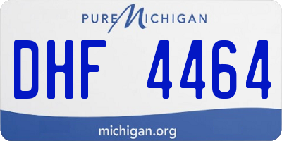 MI license plate DHF4464