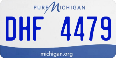 MI license plate DHF4479