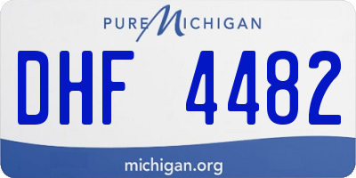 MI license plate DHF4482