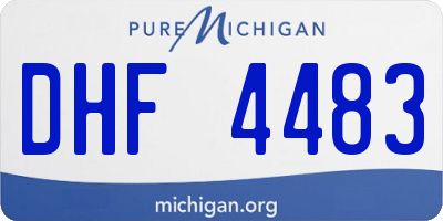 MI license plate DHF4483