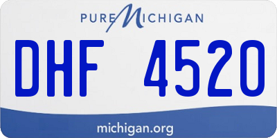 MI license plate DHF4520