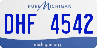 MI license plate DHF4542