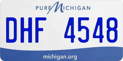 MI license plate DHF4548