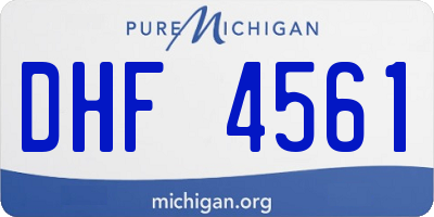 MI license plate DHF4561