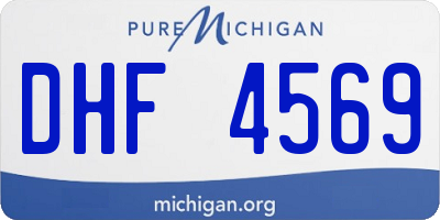 MI license plate DHF4569